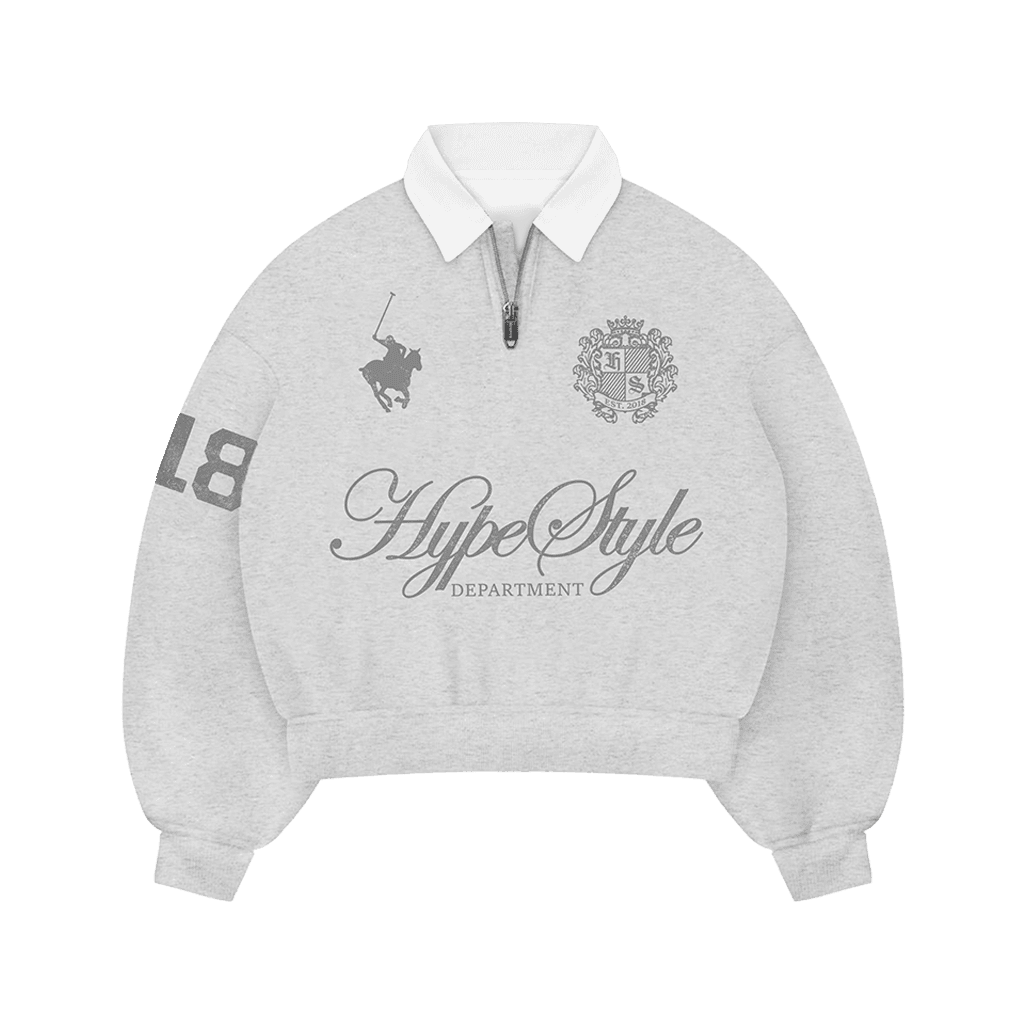 Half Zip Polo — Melange