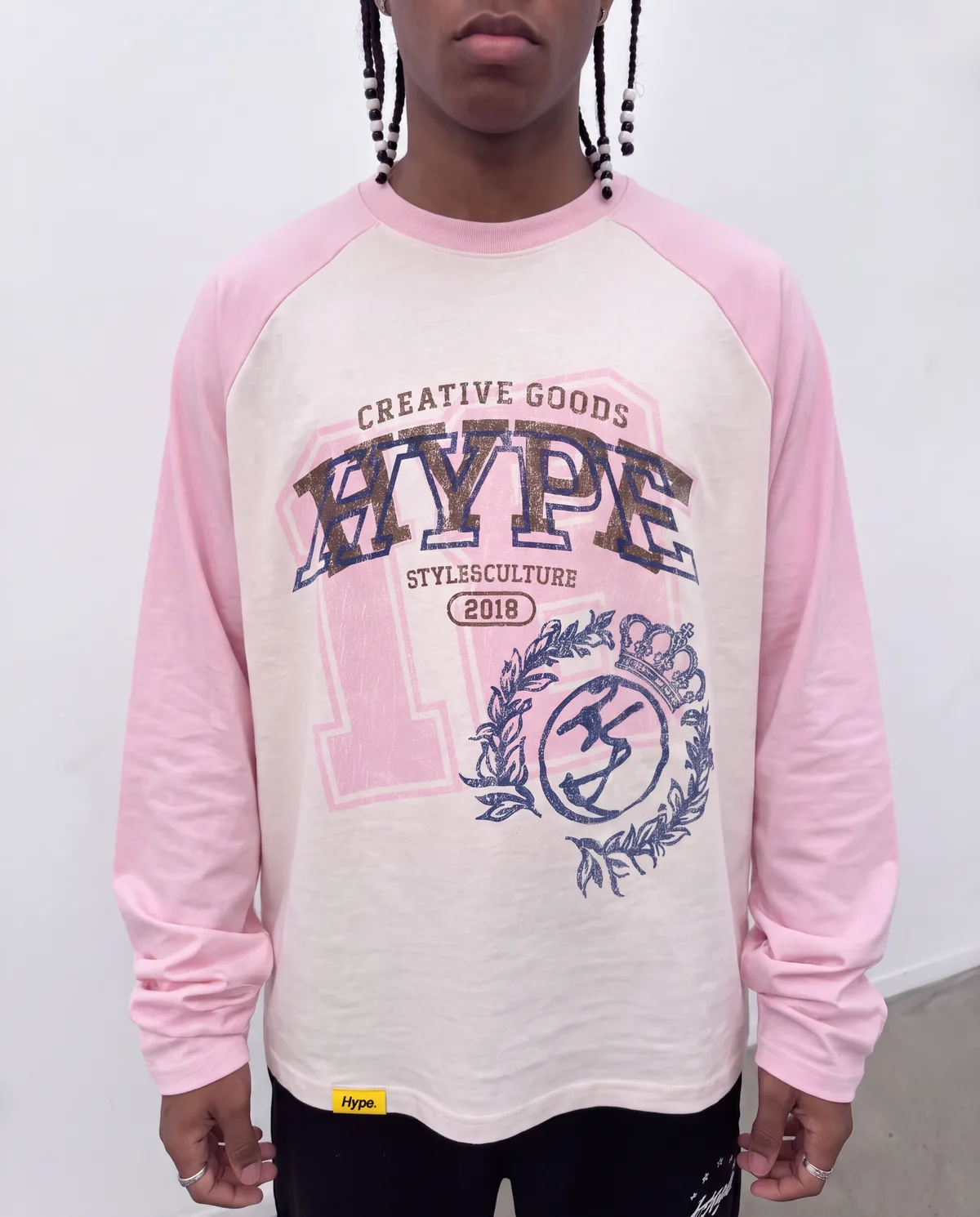 Hype Creative Goods Raglan Longsleeve rosa