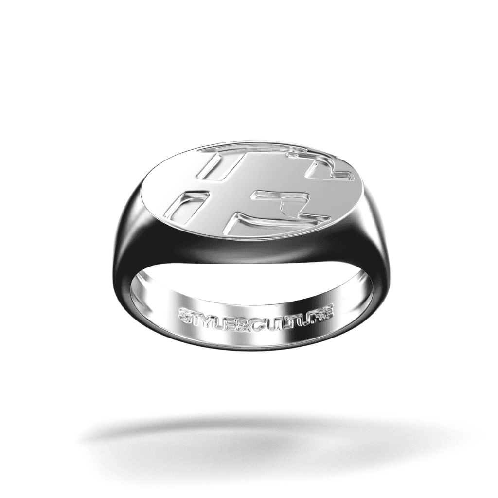 "HS" RING SILVER 925