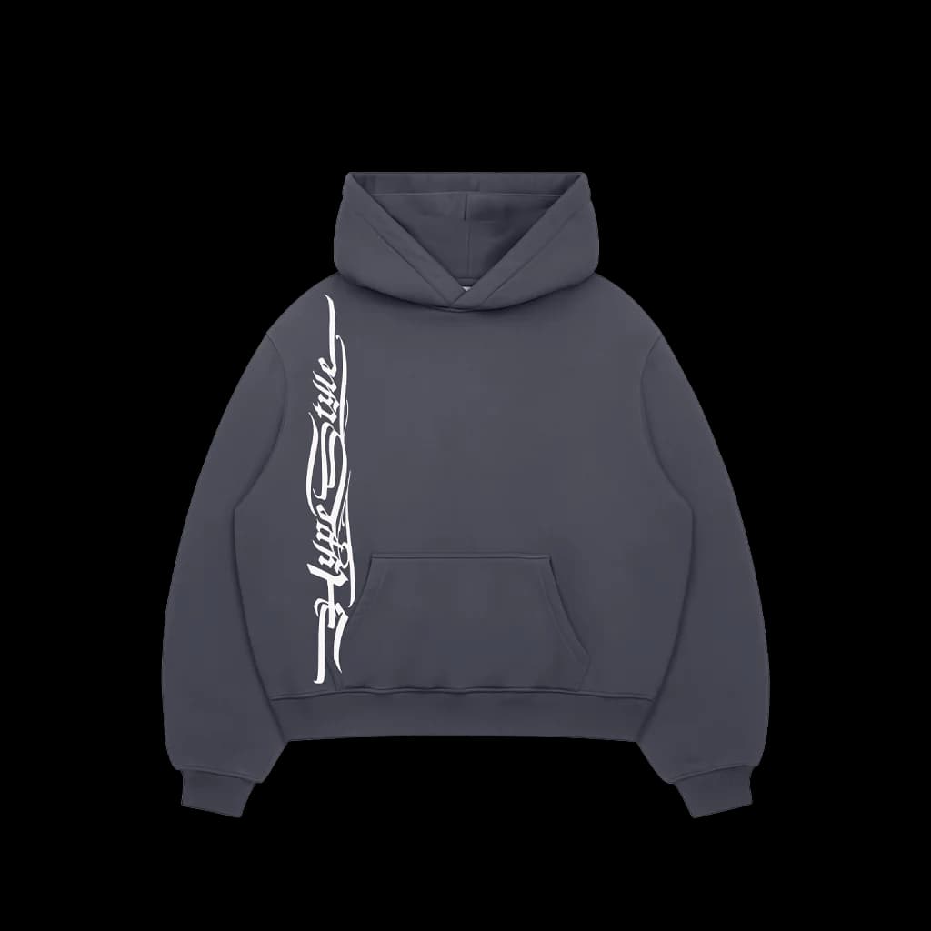 LETTERING GRAPHITE - HOODIE
