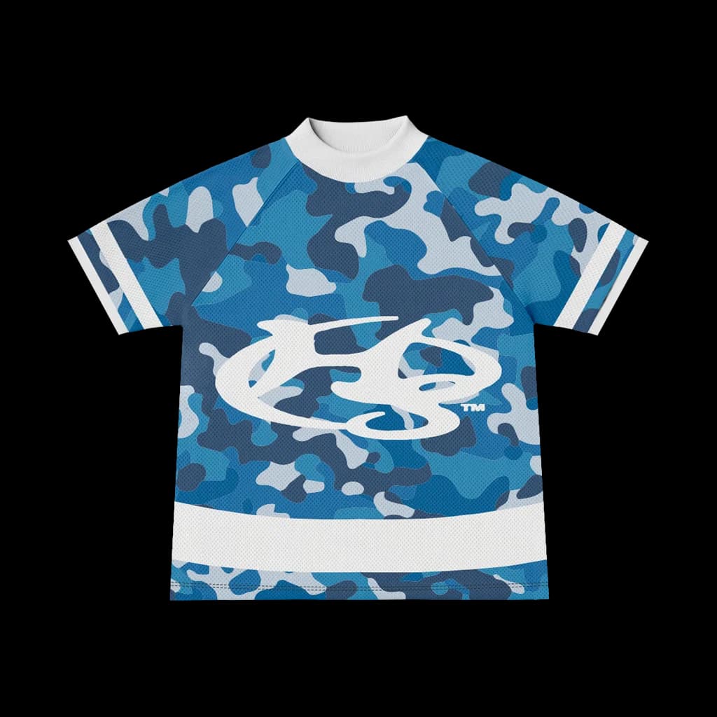 Mesh Camo Blue – Tee
