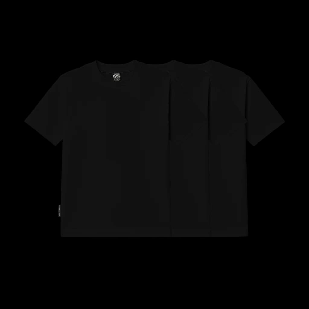 Regular Tees - 3 PACK (Black)