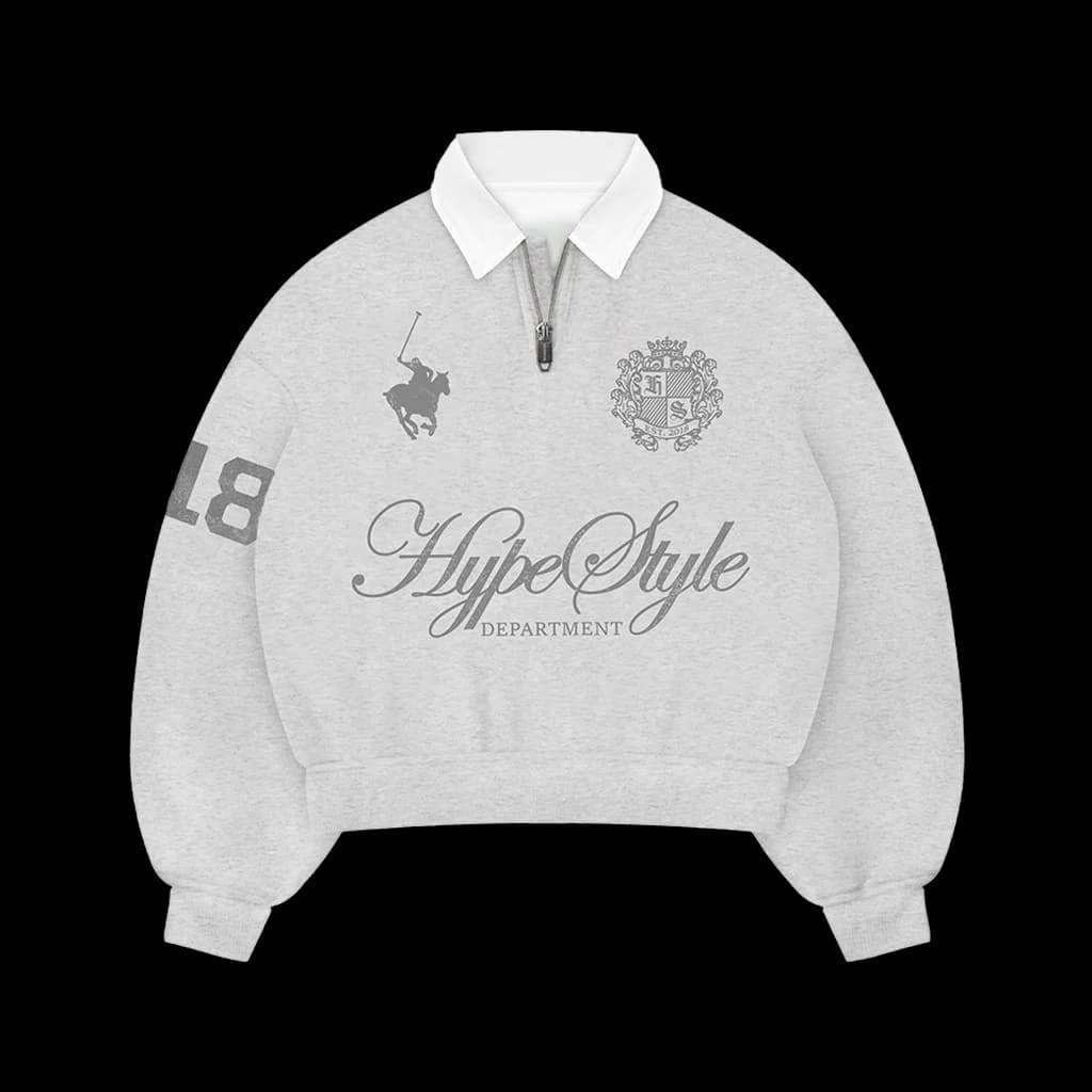 Half-Zip Polo Melange