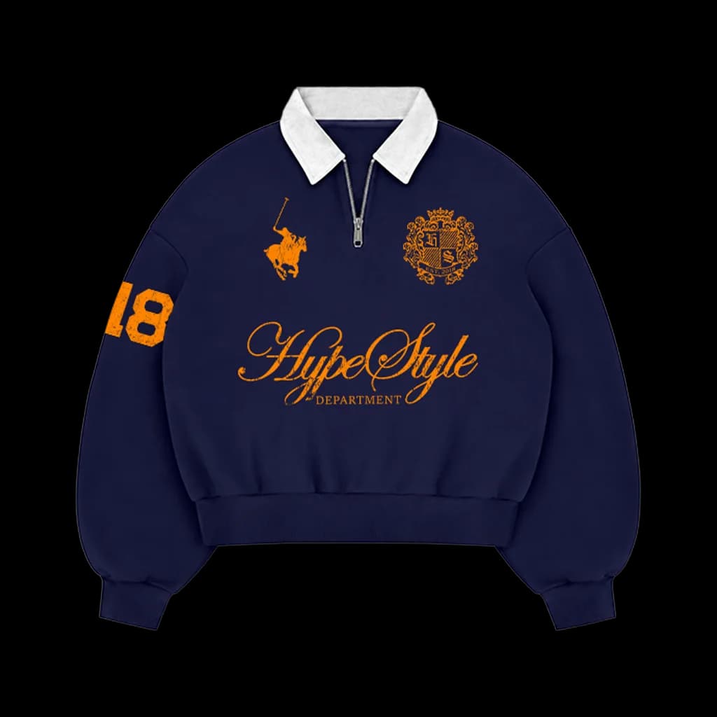 Half-Zip Polo Navy
