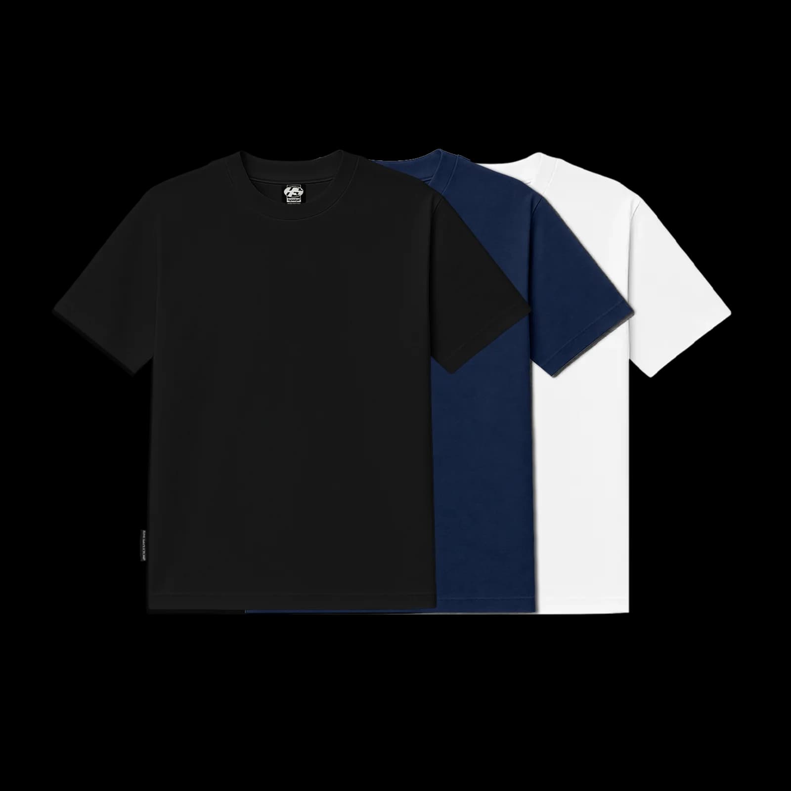 Regular Tees - 3 PACK (Black, Navy, White)