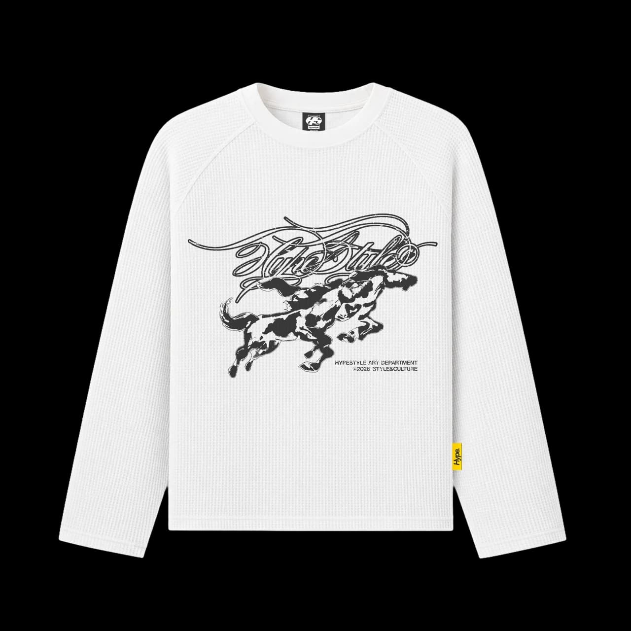 RUNNING HORSES - WAFFLE LONGSLEEVE