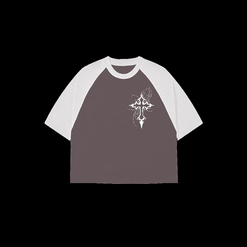 Raglan Tee – Tribal Cross