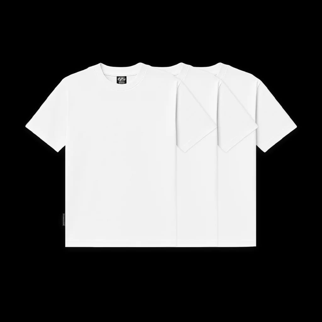 Regular Tees - 3 PACK (White)