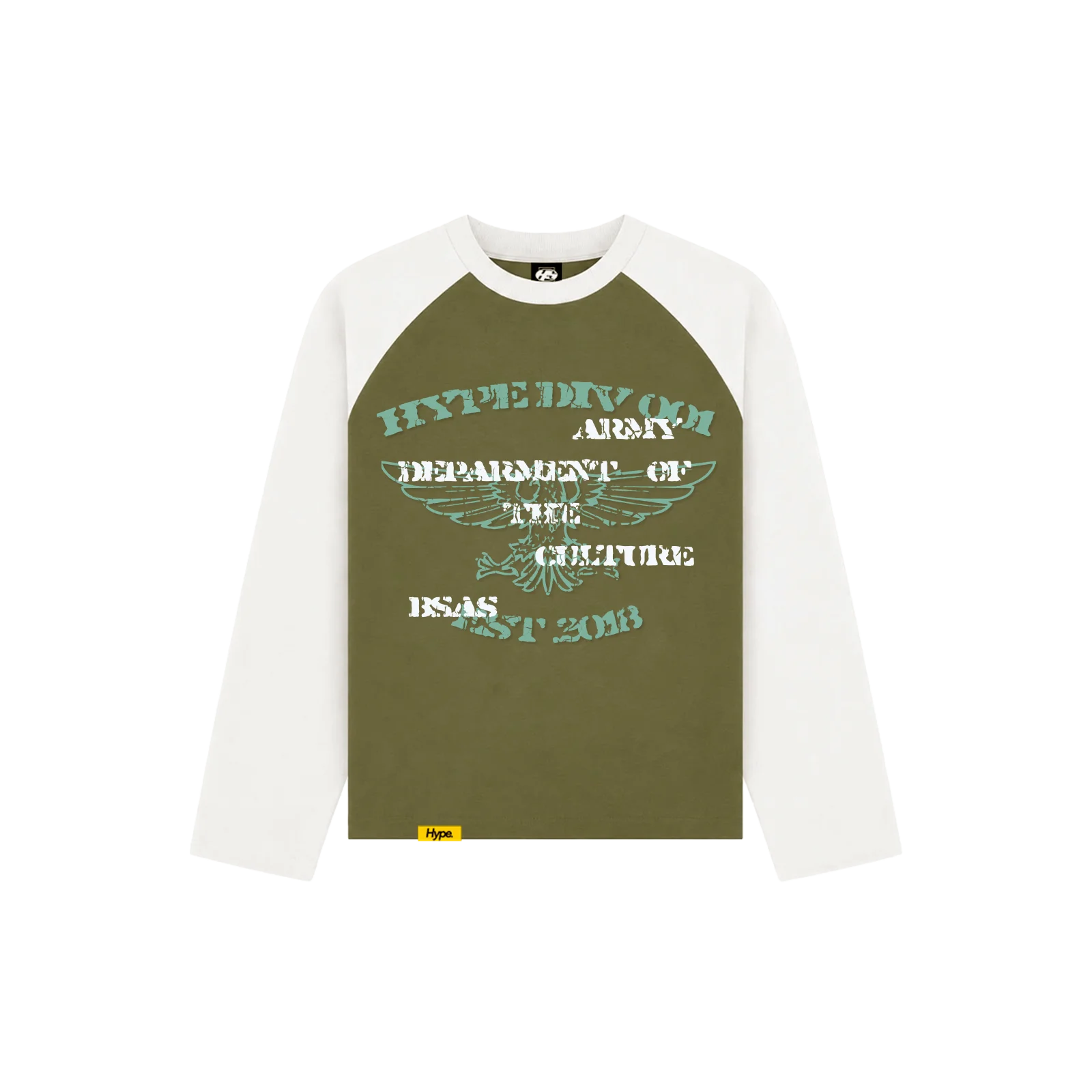 DEPARTMENT OF CULTURE EAGLE – GREEN RAGLAN LONGSLEEVE